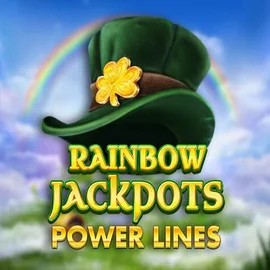 Rainbow Jackpots Power Lines logo by Red Tiger Gaming at Viu Viu Casino