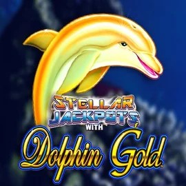 Dolphin Gold with Stellar Jackpots casino game by Lightning Box Game – featured logo at Viu Viu Casino