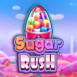 Sugar Rush online game logo by Pragmatic Play on viuviucasinoo.nl
